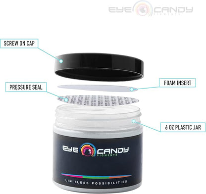 Eye Candy Pigments Premium White Mica Powder - Shide (50gr) - for Epoxy, Resin, Soap, Paint, Woodworking, Acrylic Pouring, Bath Bombs, Fishing Lures - DIY Arts and Crafts Additive