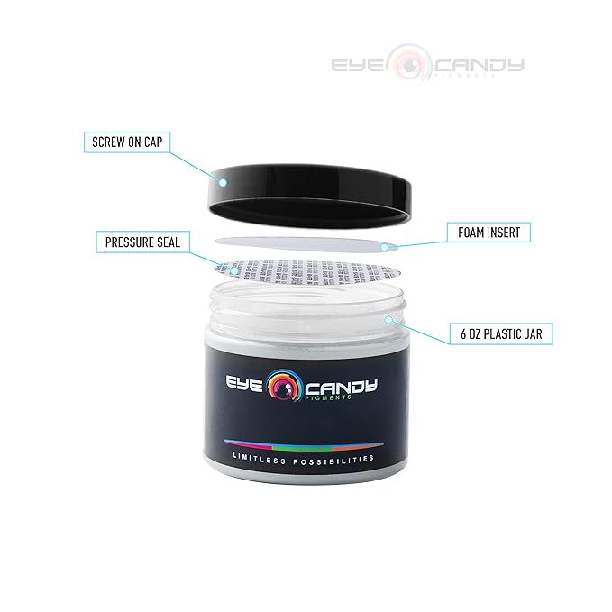 Eye Candy Pigments Premium Ghost Mica Powder - Glimmer Ghost Red (50gr) - for Epoxy, Resin, Soap, Paint, Woodworking, Acrylic Pouring, Bath Bombs, Fishing Lures - DIY Arts and Crafts Additive