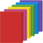 Yahenda 6 Pcs Spiral Notebook Bulk A5 Journal Lined 8.3'' x 5.5'' Writing Composition Paper Small Notepad Subject Notebook for Students Office Business Back to School Supplies (Mixed Colors)