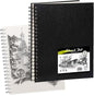 Conda 8.5"x11" Hardbound Sketch Book, Double-Sided Hardcover Sketchbook, Spiral Sketch Pad, Durable Acid Free Drawing Art Paper for Adults
