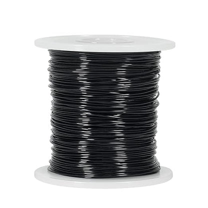 Tenn Well 20 Gauge Aluminum Wire, 328 Feet Soft Craft Wire for Jewelry Making, Beading, Sculpting, Bonsai Training, Crafting (Black)