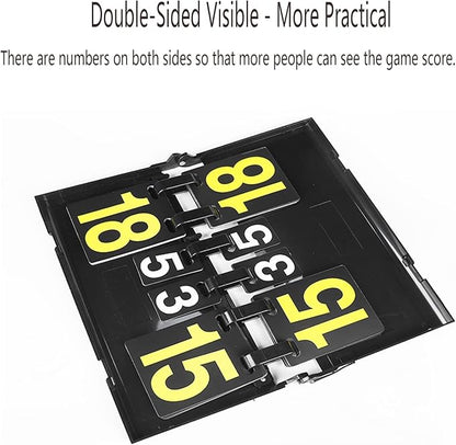 Portable Digital Scoreboard, Ping Pong Score Keeper Scoreboard for Tennis Soccer Football Sports, Sports Supplies Score Board for Games, Best Coaches Gifts Idea for Men, Boys