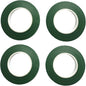 4 Rolls 1/2 Inch Floral Tapes Florist Wraps for Bouquet Stem and Flowers Making Craft Projects (30 Yards, Dark Green)