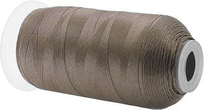 Mandala Crafts Taupe Heavy Duty Thread - 1500 Yds Tex 70 Thread for Sewing Drapery Jeans Leather Hair Outdoor Marine Upholstery
