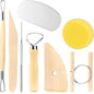 LINPHCEY 8Pcs Clay Sculpting Tools Set Perfect for Polymer Air Dry Modeling Clay Beginners & Professionals Ideal for DIY Pottery & Ceramics Tools for Clay Sculpey Sculpting & Crafting