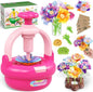 TingingYuli Arts and Crafts Kit for Kids Ages 4-8,Flower Bouquet Toys,DIY Flower Market Toys,Build Your Bouquet,Educational Christmas Birthday Gifts for 3 4 5 6 7 8 9 Year Old Girls-Rose