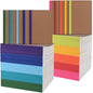 ZCZN Composition Notebooks Bulk, A5 Kraft Cover Lined Journals with Rainbow Spines for School, Business, Work and Daliy Use (100, 10 colors)