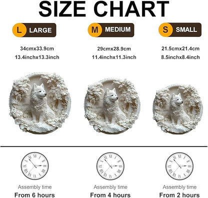 Wooden Puzzles Adults, 3D Paper Samoyed Dog Wooden Puzzles 295 Pieces, Unique Animal Shaped Wood Challenging Jigsaw Puzzles Gifts for Adults, 13.4x13.1in