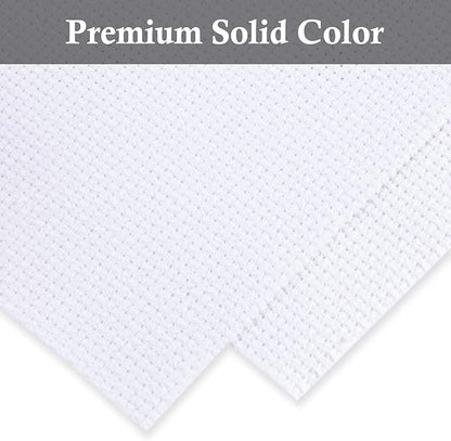 Aida Cloth Big Size 14 Count, White Cross Stitch Fabric, 39 inch by 60 inch