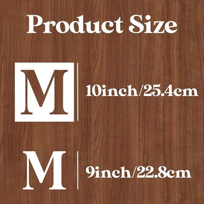 Letter Stencils for Painting On Wood,10inch Stencils Letters Alphabet Stencil Templates for Wood Wall Door Porch