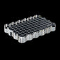 Sanfurney 1 Piece Acrylic Stamp Block, 15mm Thick, Clear Stamping Tool with Grid Lines Decorative Stamp Block for Scrapbooking Crafts Card Making