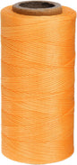 uxcell 150D 0.8mm Flat Waxed Thread 284 Yards Polyester Leather Sewing Waxed String Hand Stitching Waxed Cord for Leather Stitching Sewing Bookbinding DIY Craft Orange Yellow