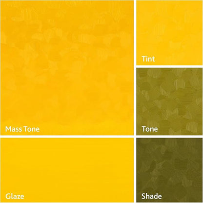 Tusc & Pine Artist Oil Paint - Cadmium Yellow Medium, 40 ml, Non-Yellowing, Rich & Creamy Consistency, Maximum Pigment Load, Small Batch Milled Oil Paints Made in the USA for Professional Artists