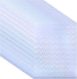 PATIKIL 11.7x8.3" Holographic Sticker Paper, 10Sheets A4 Polypropylene Self-adhesive Transparent Waterproof Laminate Overlay Film for Photo Cards Scrapbook Decorations, Flower
