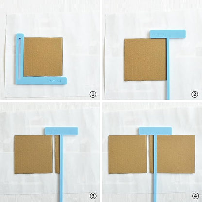 UPTTHOW 6Pcs Bookbinding Easy Scrapbooking Tool for Starter, Complete Great Stencils and Cutter Guide Kit Can Be Made into Notebook Calender Junk Journal Handbook