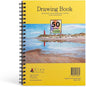 Elan A4 Drawing Book, 50 Sheets Italian Paper 90 lb/200 GSM, Acid-Free Sketch Book 11.7x8.3 Inch, White Drawing Paper Pad, A4 Sketchbook Spiral Bound