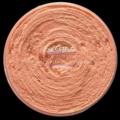Premium Palette Knife Painting Paste|Texture Paste|Authentic Bright Colors|Ready to Use|Easy to Apply| 6oz (Coral)