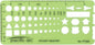 Pacific Arc Pocket Master Template Guide, Featuring Perfect Circles, Hexagons, Triangles, and Squares