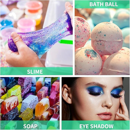 Mica Powder - 100g Mica Powder for Epoxy Resin - Metallic Color Pigment for Resin, Soap, Bath Bombs, Eye Shadow, Nails, DIY Crafting Projects etc. (Violet)