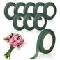 Phinus 9 Rolls Floral Tape, 1/2 Inch x 30 Yard Flower Tape, Green Floral Tape for Floral Crafts Supply, Bouquet Stem Wrapping, Wedding Bouquet (Dark Green)
