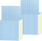 Handepo 100 Pack Composition Notebooks A5/A6 Ruled Lined Composition Kraft Notebooks Bulk Soft Cover Journals Travel Diary Memo for Students Classroom Office Supplies(A5,Blue)