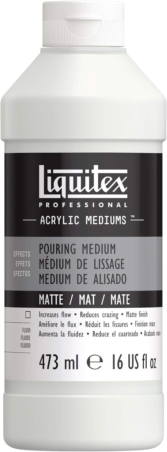 Liquitex Professional Effects Medium, 473ml (16-oz), Matte Pouring Medium