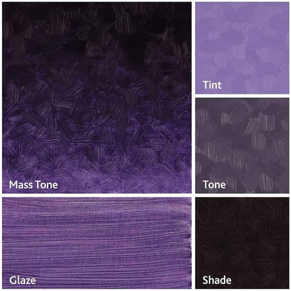 Tusc & Pine Artist Oil Paint - Ultramarine Violet, 40 ml, Non-Yellowing, Rich & Creamy Consistency, Maximum Pigment Load, Small Batch Milled Oil Paints Made in the USA for Professional Artists