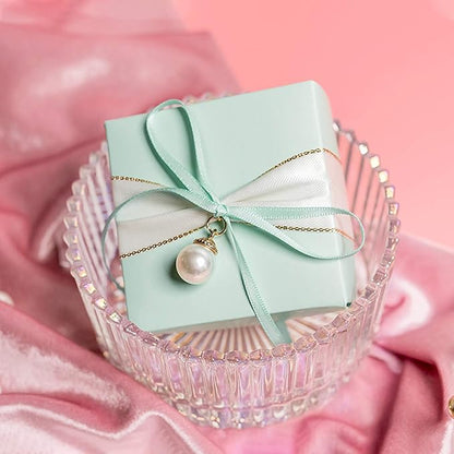 Humphrey's Craft 1/4 Inch Mint Green Double Faced Satin Ribbon - 50 Yards Variety of Color for Crafts Gift Wrapping Bows Bouquet Decoration Sewing Christmas Tree Wedding Invitation Card.