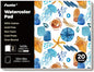 Funto Watercolor Pad, 12×9", 20 Sheets, 140lb/300gsm, 100% Cotton, Cold Press, Glue Bound, Double-Sided, Easy Tear Heavyweight Art Paper for Painting