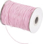 MECCANIXITY Waxed Cord 0.8mm Waxed Polyester Cord 175 Yard Wax String for Bracelet Making,Necklaces, Beading,Jewelry Making and DIY Crafts(Light Pink)