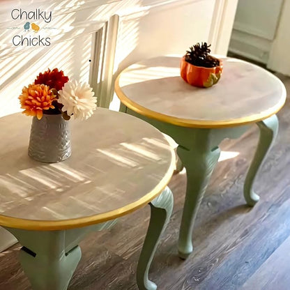 Chalky Chicks All-in-One Chalk Paint for Furniture or Cabinet -16FlOz-Matte Finish Mountain Green (Sage Green) for Metal, Wood Furniture Paint - No Sanding All-in-One for Home Decor & Crafts, USA Made