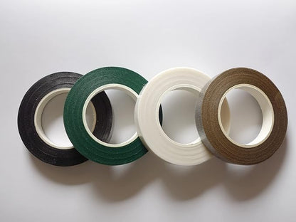Transun Moo 4 Rolls 1/2 Inch Floral Tapes Florist Wraps for Bouquet Stem and Flowers Making Craft Projects (30 Yards, Mixed Color)