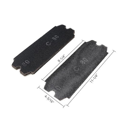 SCOTTCHEN Drywall Sanding Screen Mesh Sheet 4-3/16" x 11-1/4" Grit #80-12pcs