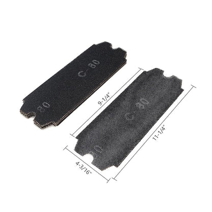 SCOTTCHEN Drywall Sanding Screen Mesh Sheet 4-3/16" x 11-1/4" Grit #80,120,220-18pcs