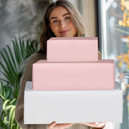 NESCCI Oversized Matte Wrapping Paper,Double Sided Solid Color Pearly-Lustre Paper,Gift Wrapping Paper,Perfect for Wedding,Valentine's Day,Birthday,Christmas,Baby Shower (30 Inches X 32.8 Feet)