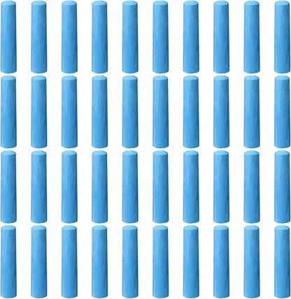 40 Pcs Sidewalk Chalks for Kids Non Toxic Jumbo Chalk for Party Gift Outdoor Art Classroom Play Painting (Blue)