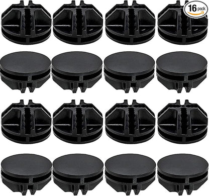 16 Pcs Black Plastic Connector, Wire Grid Cube Connector for Modular Closet Storage Organizer and DIY Wire Cube Storage Unit