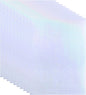PATIKIL 11.7x8.3" Holographic Sticker Paper, 10Sheets A4 Polypropylene Self-Adhesive Transparent Waterproof Laminate Overlay Film for Photo Cards Scrapbook Decorations, Star