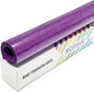 Deep Purple Glitter Heat Transfer Vinyl 12Inch*6FT Glitter Iron on Vinyl for T Shirts Easy to Cut and Weed Compatible with All Cutter Machines HTV Iron on Vinyl for Cricut(Deep Purple)