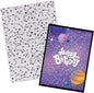 Threetols 3-D Textured Impressions Embossing Folder, Star Background Embossing Folder for Card Making, Irregular Frame DIY Plastic Scrapbooking Photo Album Card Paper DIY Craft Decor Template Mold