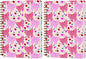 2 PCs Coquette Pink Bows Cherry Journaling Notebooks Trendy Preppy Spiral Notebook Aesthetic Design Gifts for Women Girls Note Books Journals for Writing Hardcover Notebook Office Classroom Supplies