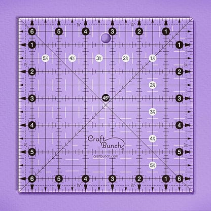 Non-Slip Square Quilt Template Ruler (6.5" x 6.5")
