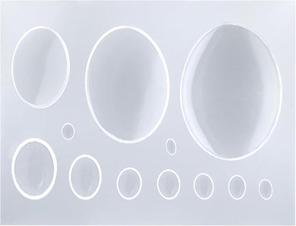 FUNSHOWCASE Oval Cabochon Resin Epoxy Silicone Mold