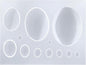 FUNSHOWCASE Oval Cabochon Resin Epoxy Silicone Mold