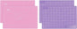 2 PCS Self Healing Cutting Mat 12" x 18": Sewing Rotary Cutting Mat for Crafts and Fabric Sewing Scrapbooking Quilting and Precision Cutting Purple & Pink Design (2, Purple & Pink)