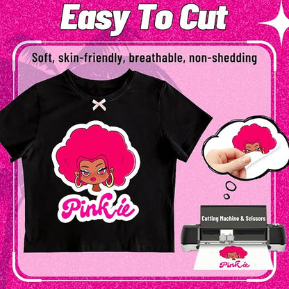 Lovein-Pinkie Heat Transfer Paper for Dark Fabric, Iron on Transfer Paper for Inkjet Printer & Teflon Sheets for Heat Press Machine (Mix Pack, 20 Sheets, 8.5x11'')