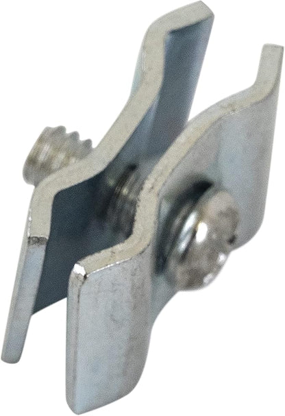 Gridwall Joining Clip Connectors for Grid Panels, Powder-Coated or Chrome Plated Steel (Quantity 10) (10, Chrome)