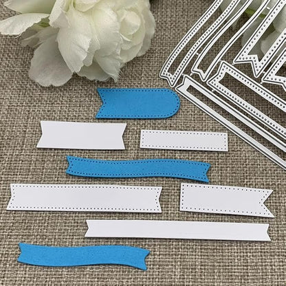Lapoo 3D Backgrounds Frame Metal Cutting Die for Scrapbooking, New Cutting Dies DIY Album Card Making Decor Paper Craft Metal Die Cuts Party Wedding Decorations (Text Box 3.8 x 2.9 in)
