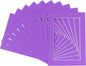 6x8 Mat for 8x10 Frame - Precut Mat Board Acid-Free Show Kit with Backing Board, and Clear Bags Purple 6x8 Photo Matte Made to Fit a 8x10 Picture Frame Matboard for Framing, Pack of 10 Mats