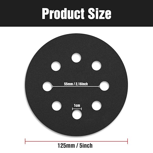 100 Pcs 5 inch Wet Dry Sanding Discs Grit 240 Hook and Loop 8 Hole Silicon Carbide Orbital Sander Sandpaper
